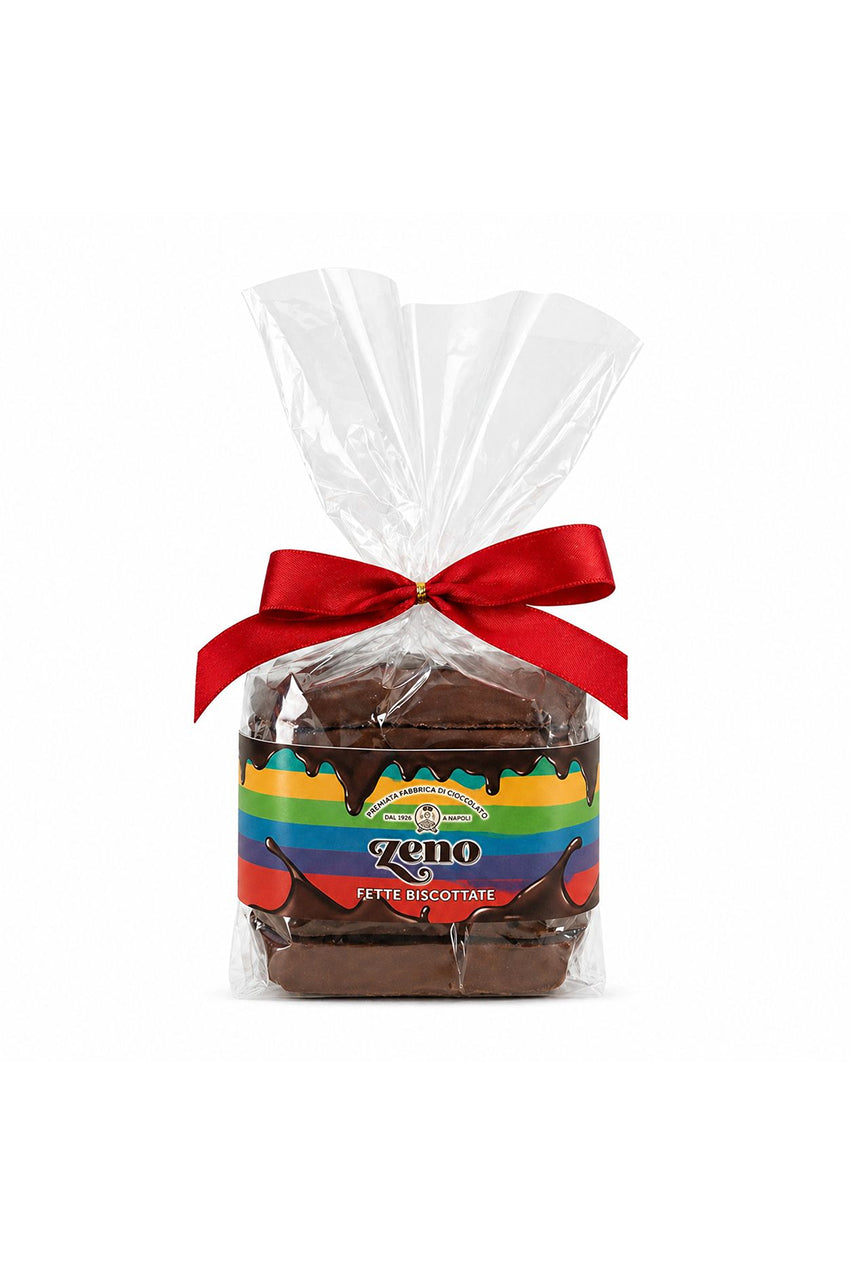 Fette biscottate ricoperte di cioccolato al latte