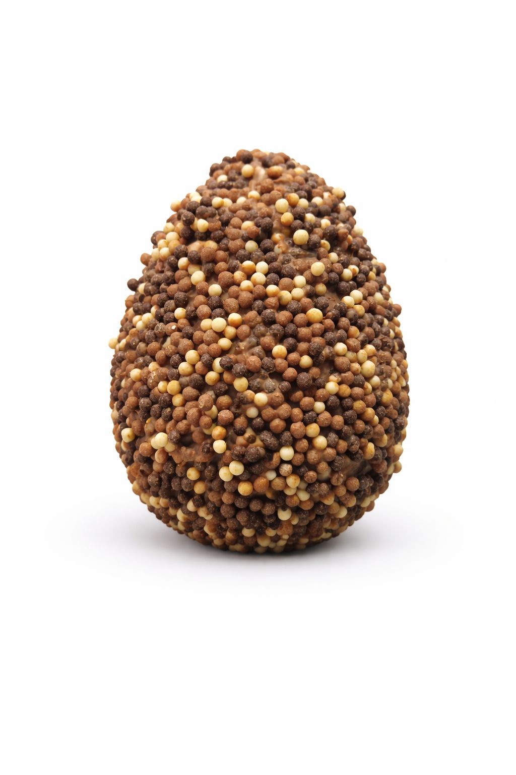 Uovo Crispy con con cereali ricoperti ai tre cioccolati